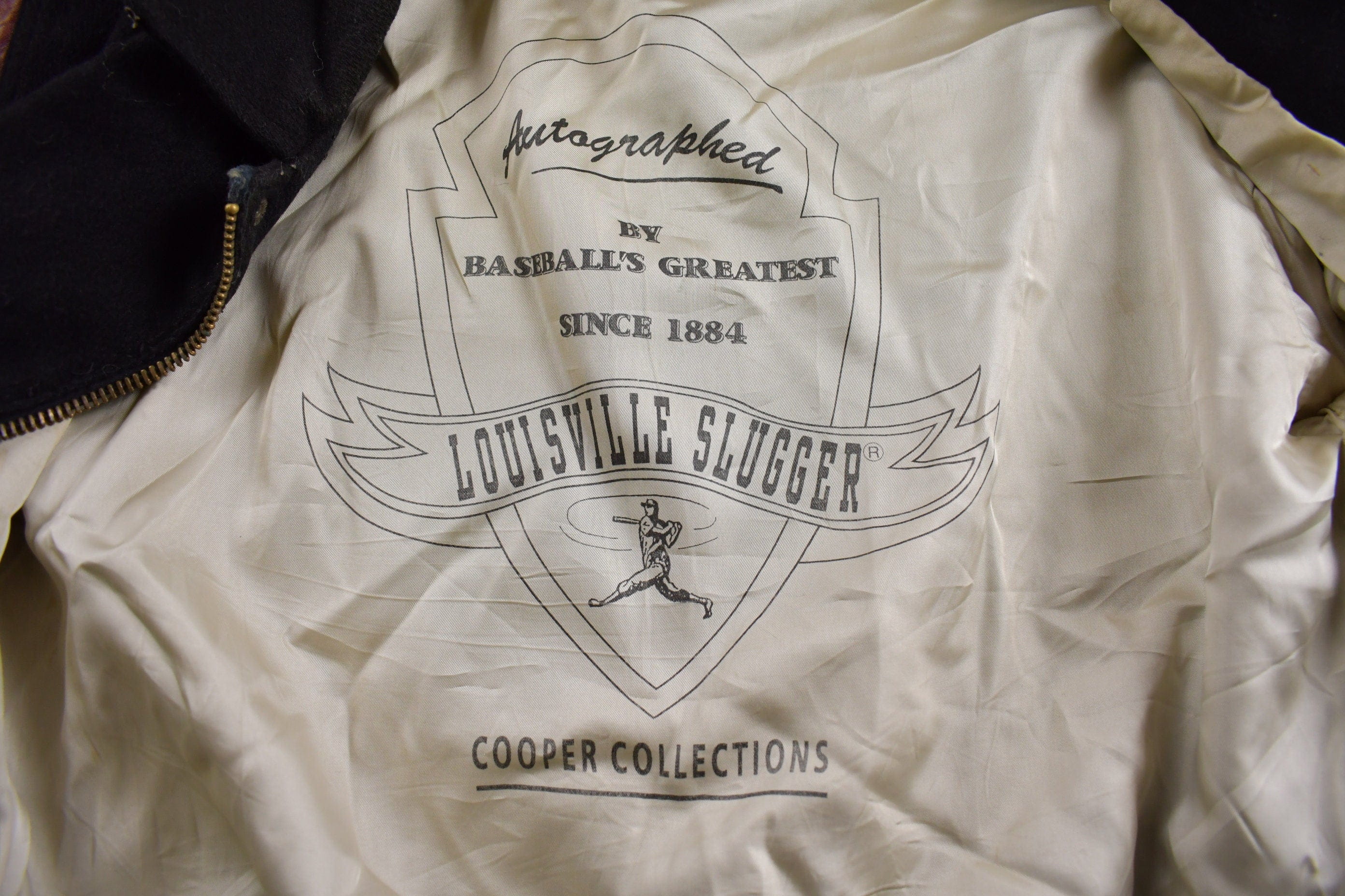 Vintage 1990s Louisville Slugger Baseball Leather Varsity Jacket Men's XL - Image 6