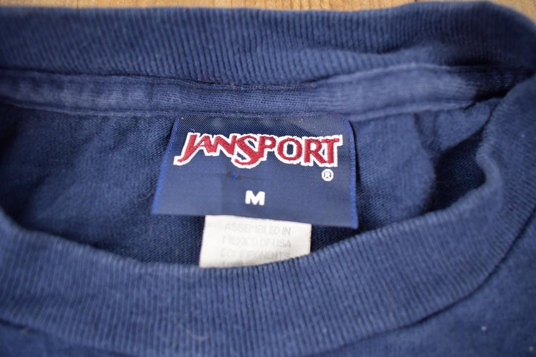Vintage 1990s Macalester College Jansport Embroidered Long T-Shirt Men's Medium - Image 5