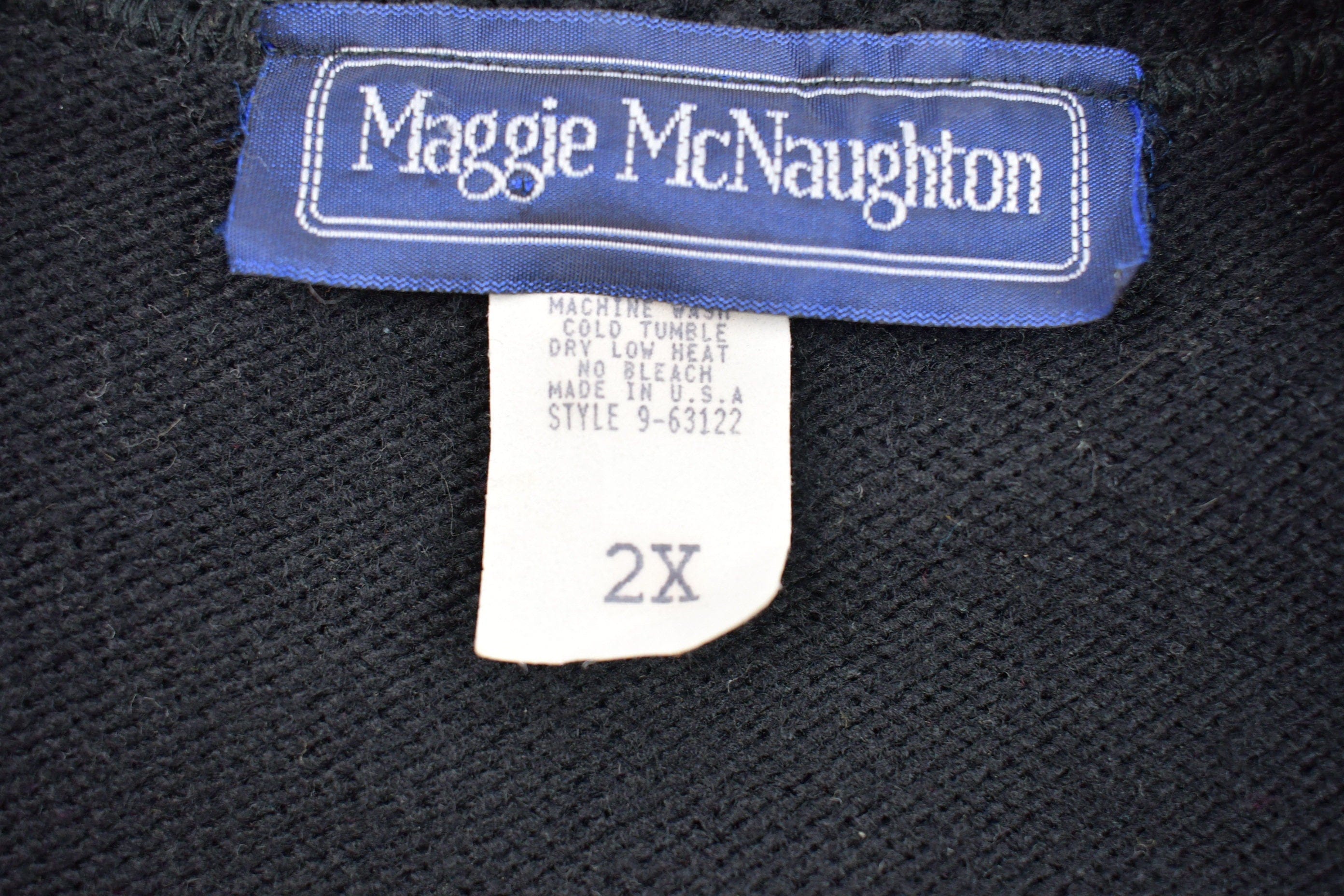 Vintage 1990s Maggie Mcnaughton Cardigan Sweater Men's 2XL - Image 3
