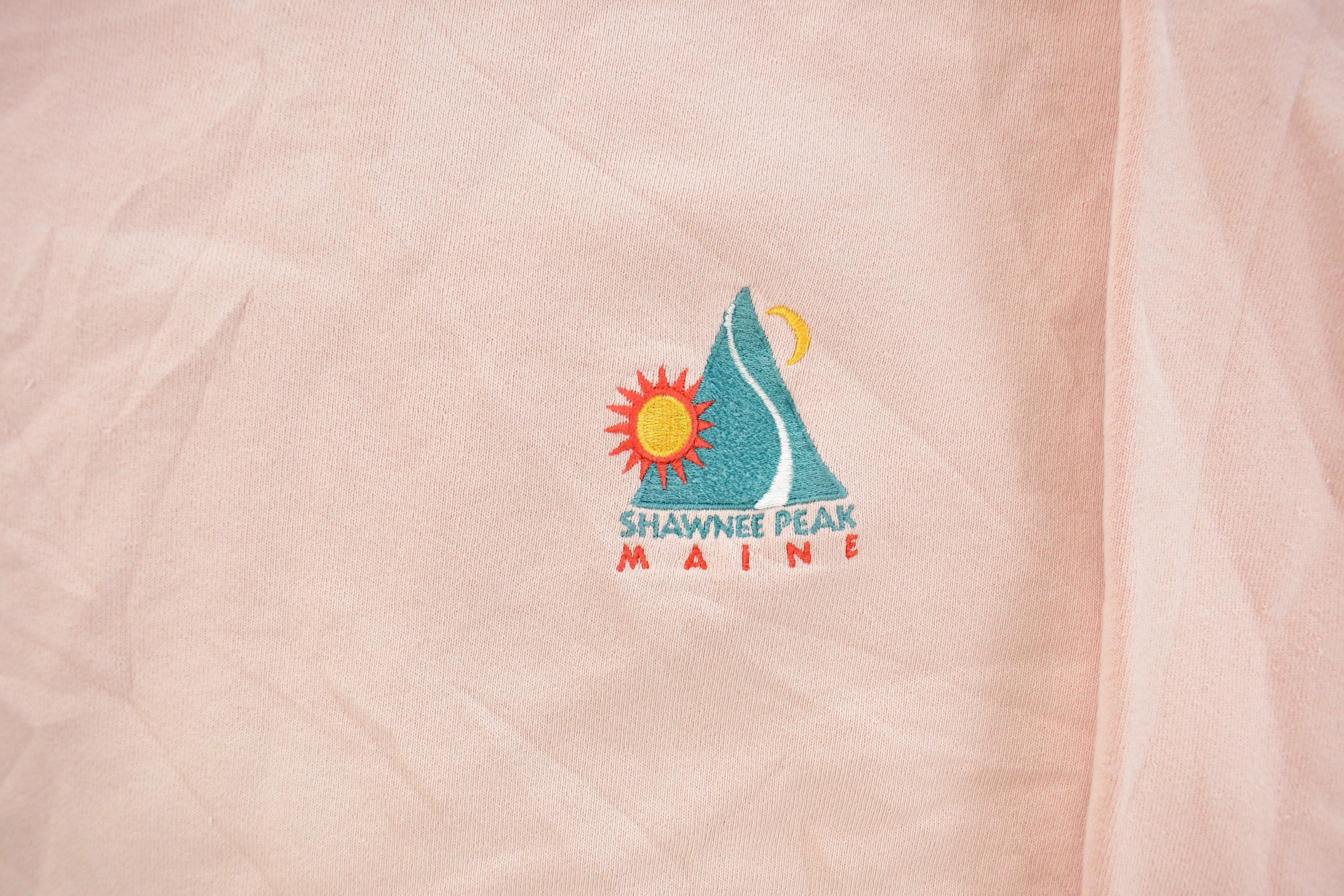 Vintage 1990s Maine Shawnee Peak Crewneck Sweatshirt Men's Large - Image 4