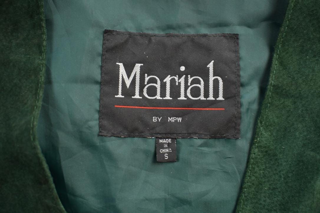 Vintage 1990s Mariah by MPW Suede Leather Vest Women's S - Image 3