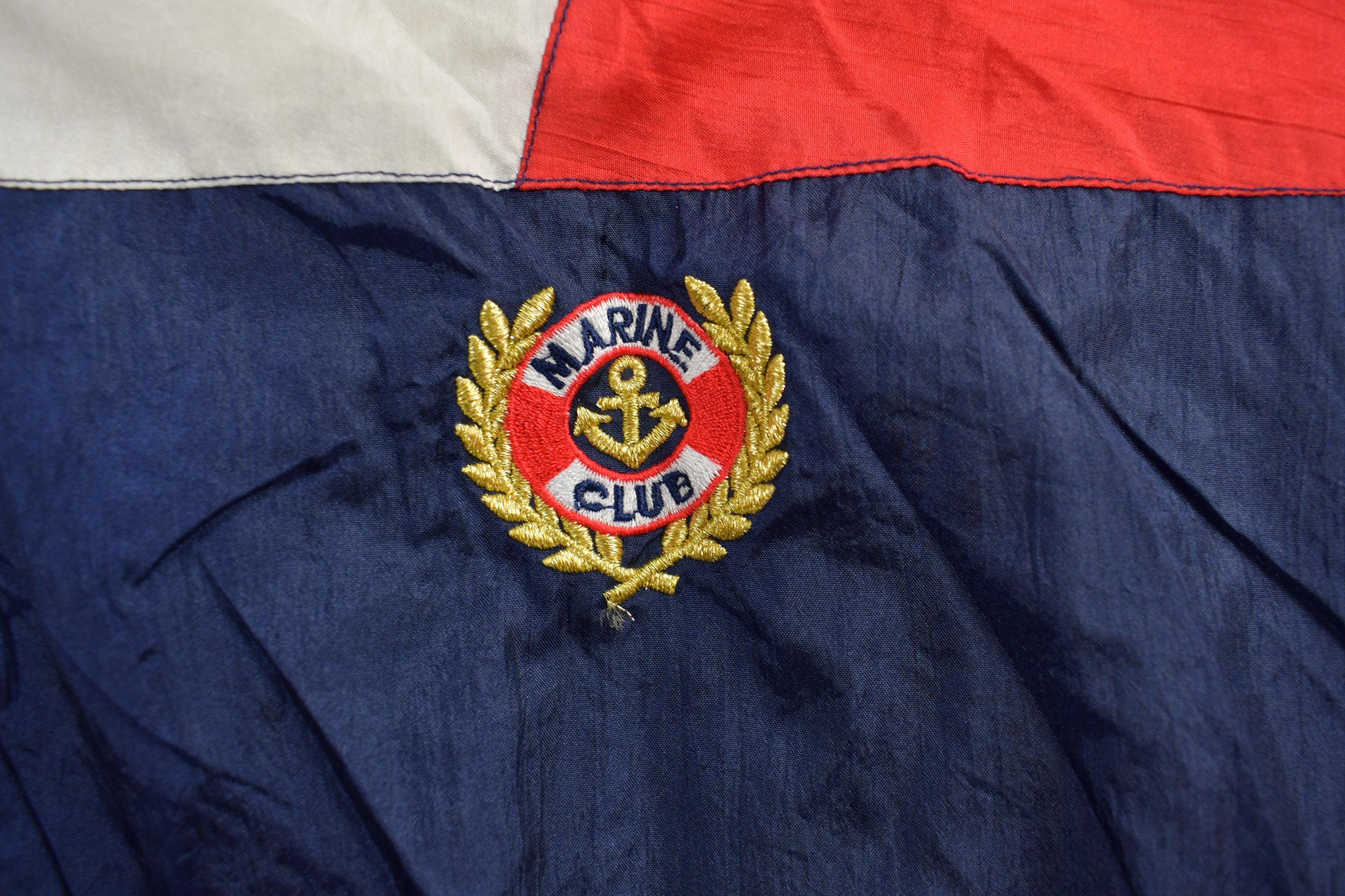 Vintage 1990s Marine Club Nautical Light Jacket Men's Large - Image 4