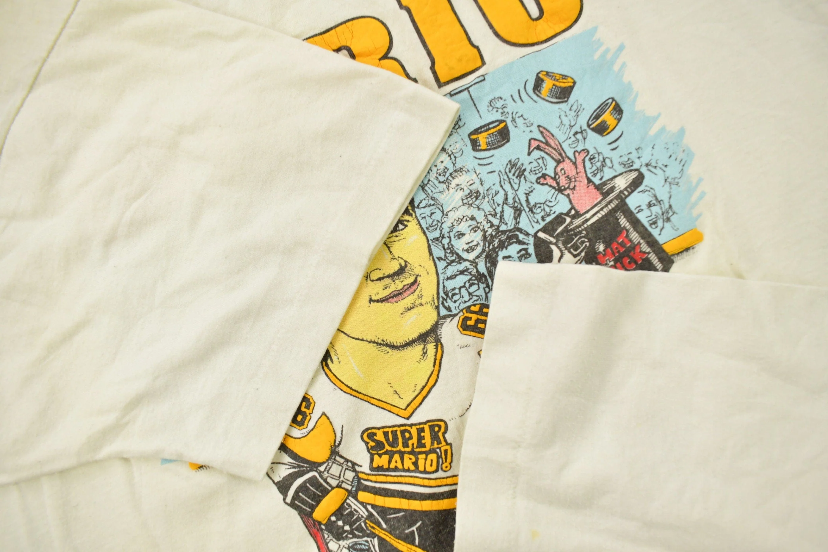 Vintage 1990s Mario Lemieux NHL Graphic T-Shirt Men's Large - Image 6