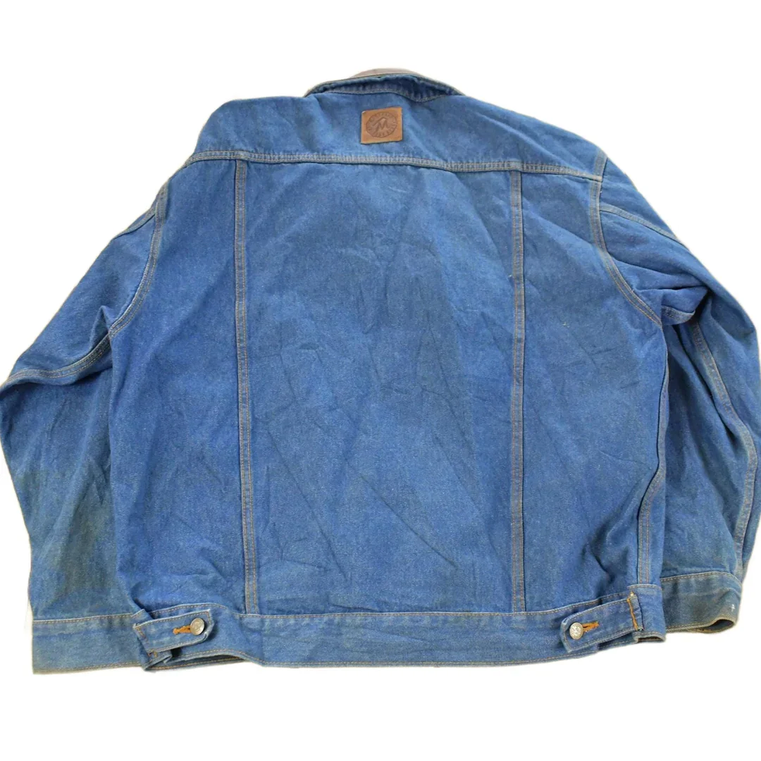 Vintage 1990s Marlboro Country Store Denim Jean Jacket Men's XL - Image 2