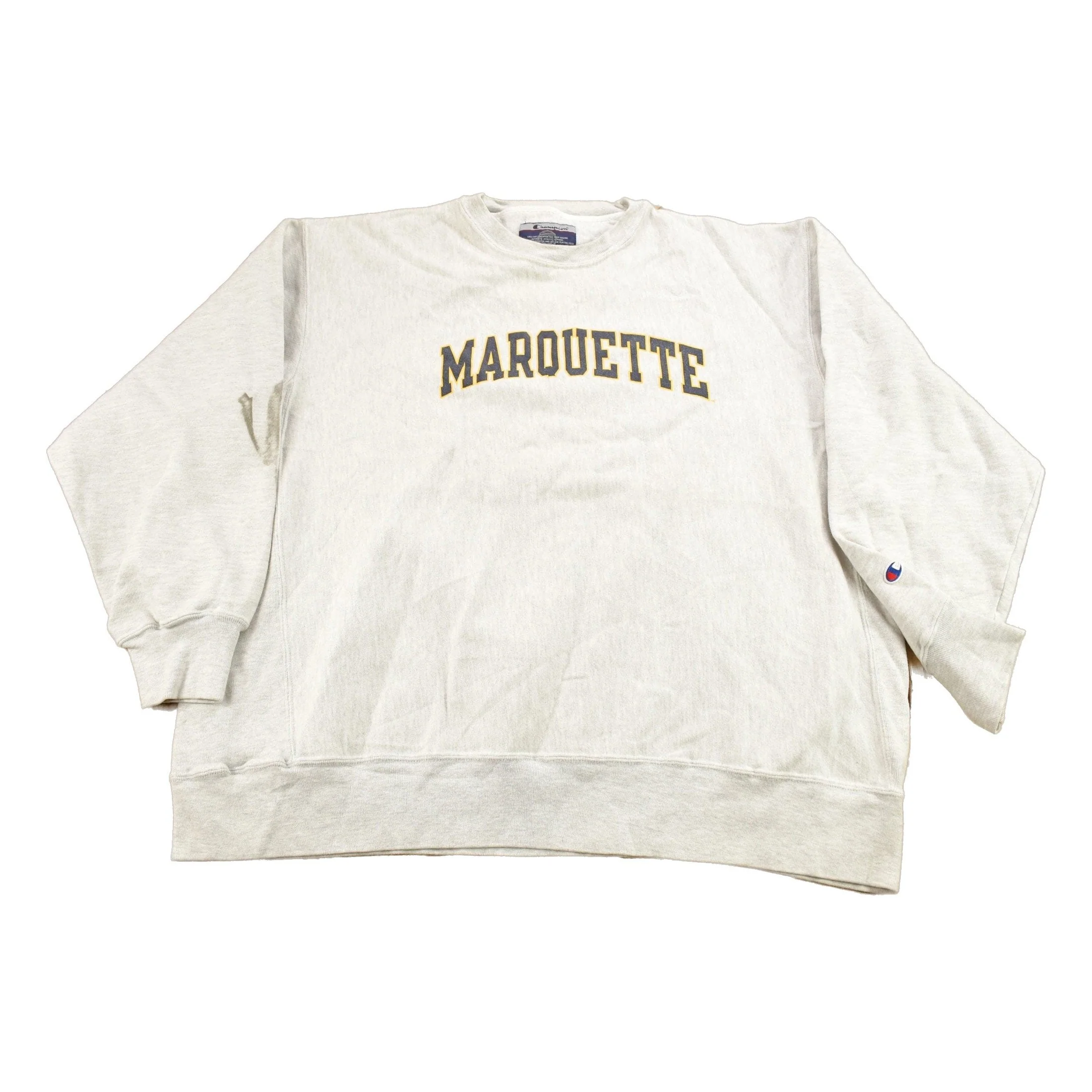 Vintage 1990s Marquette University Champion Reverse Weave Crewneck Sweatshirt Men's 2XL