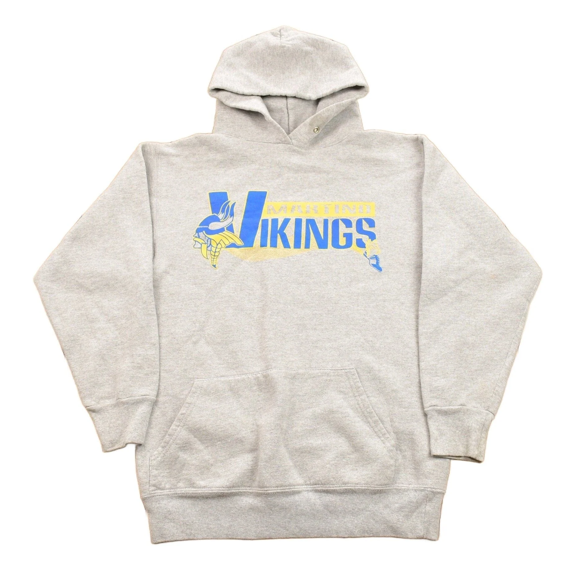 Vintage 1990s Martino Vikings Graphic Heavy Weight Hoodie Men's Small