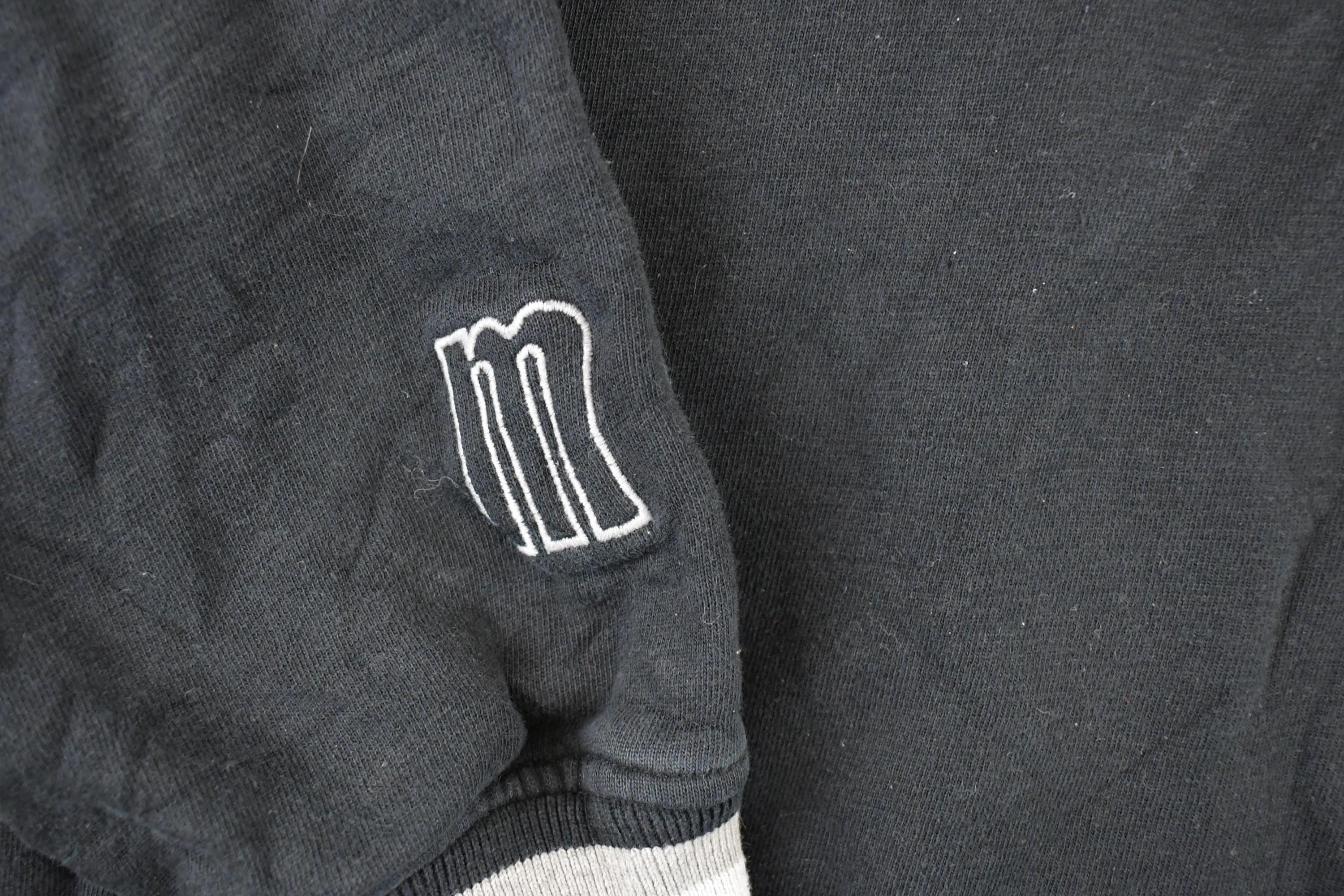 Vintage 1990s Mecca Embroidered Quarter Zip Hip Hop Sweatshirt Mens L - Image 6