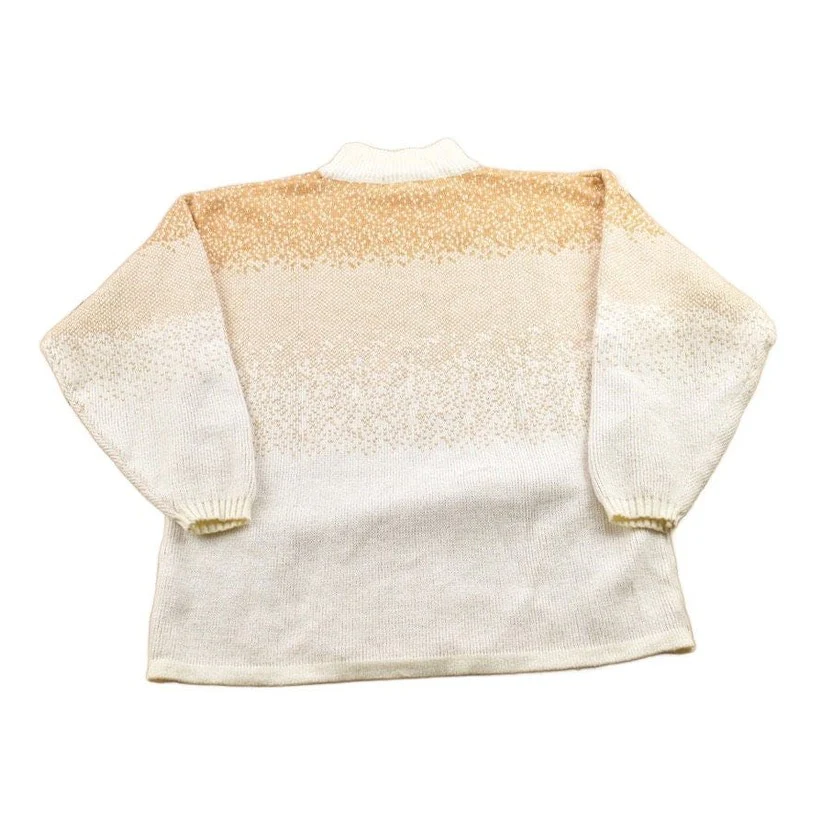 Vintage 1990s Messages Knitted Turtleneck Sweater Men's MMen's Medium - Image 2