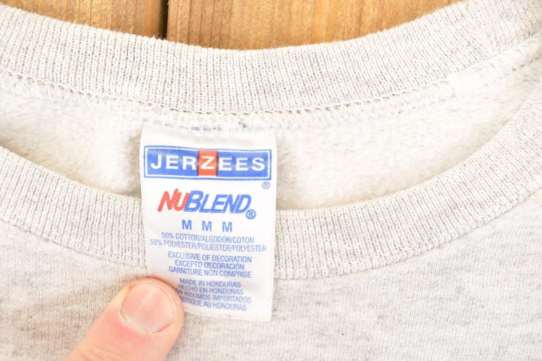 Vintage 1990s Miami Block Letter Bold Font Graphic Print Crewneck Sweatshirt Mens M - Image 4