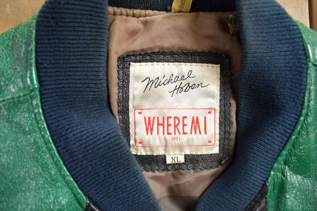 Vintage 1990s Michael Hoban Whermi Africa Themed Leather Jacket - Image 6