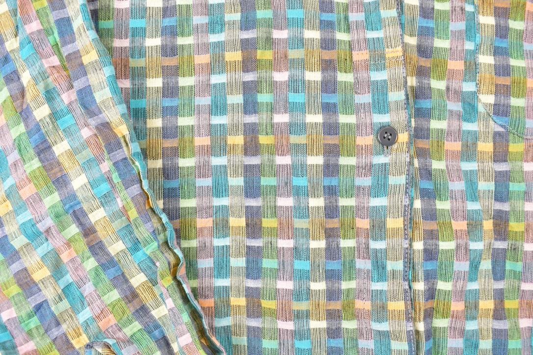 Vintage 1990s Michel Abstract Button Up Shirt Men's L - Image 3