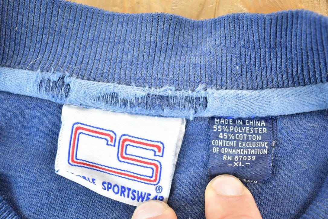 Vintage 1990s Michigan Wolverines University Crewneck Mens XL - Image 4