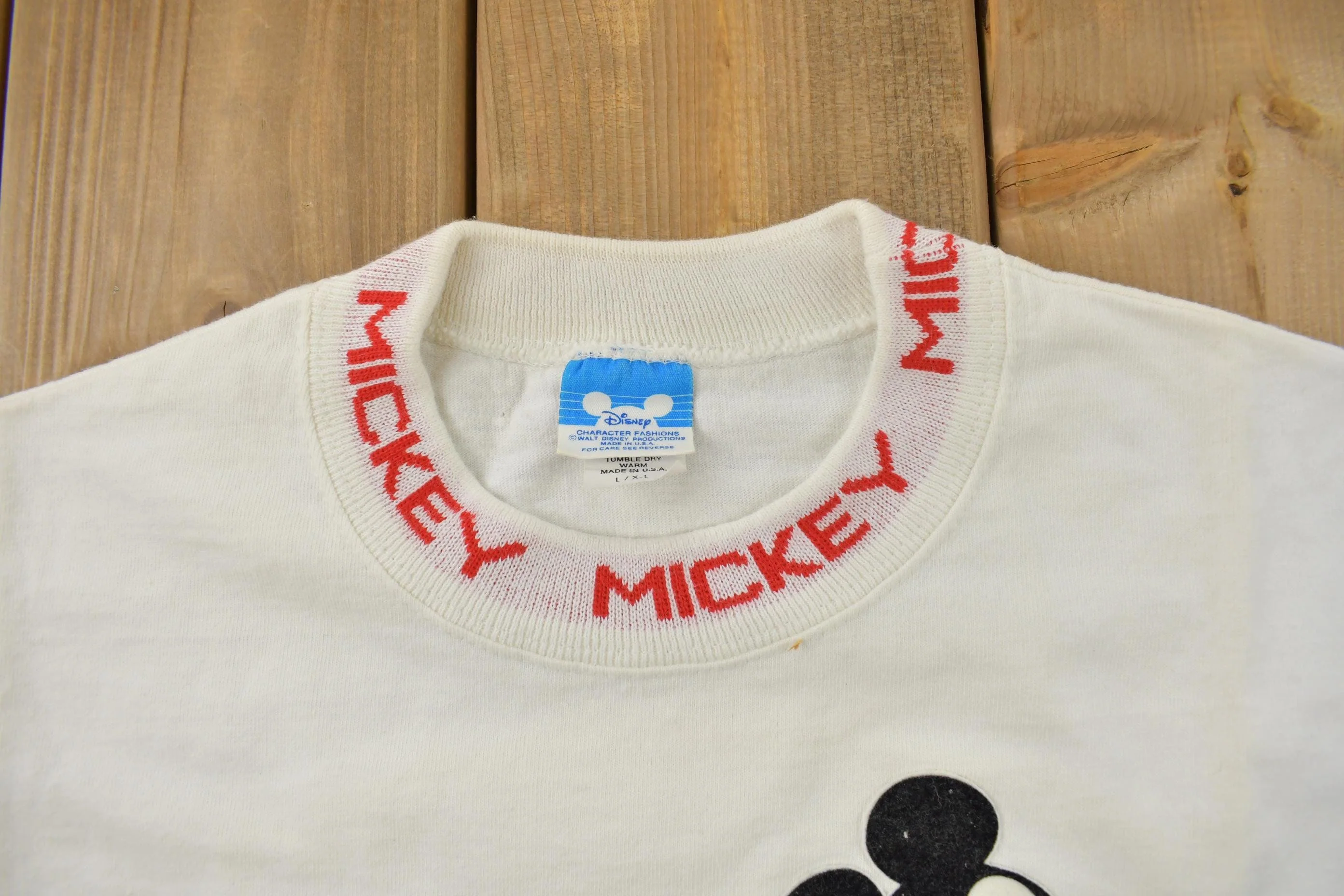 Vintage 1990s Mickey Mouse Disney Crewneck Men's M - Image 5