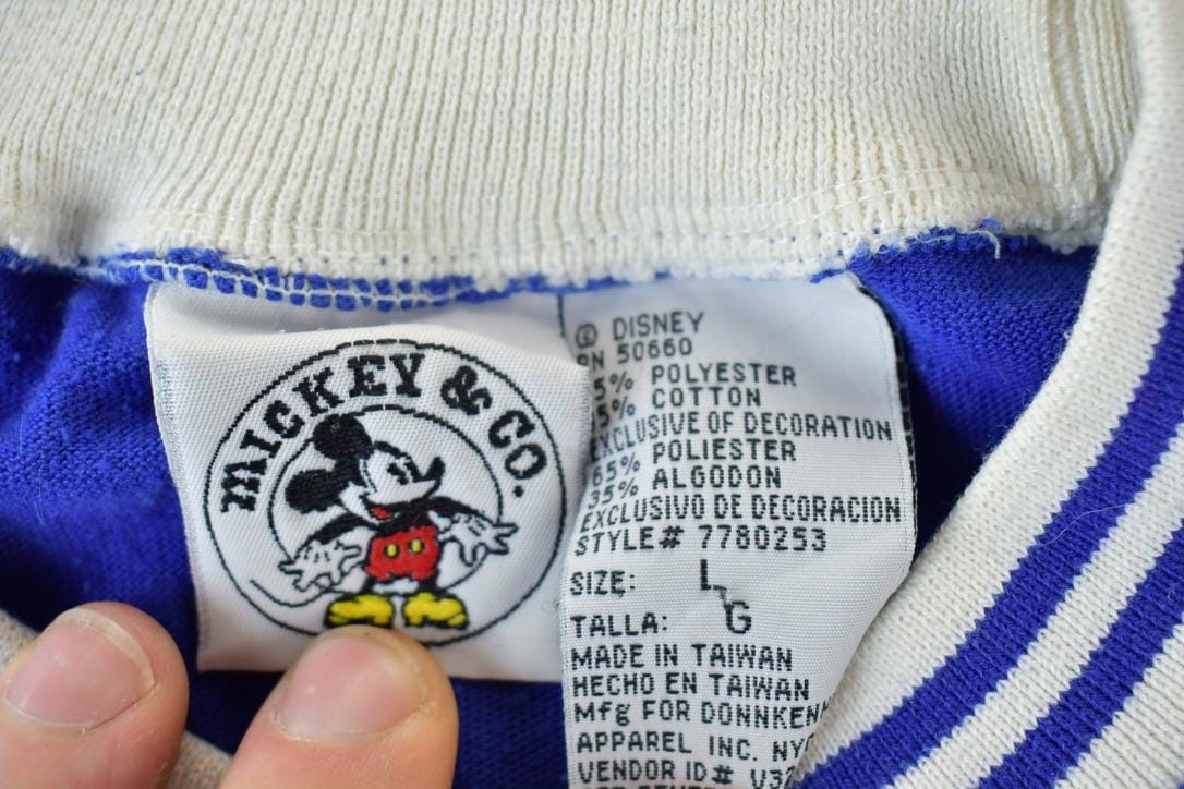 Vintage 1990s Mickey Mouse Disney Crewneck Men's Large - Image 4