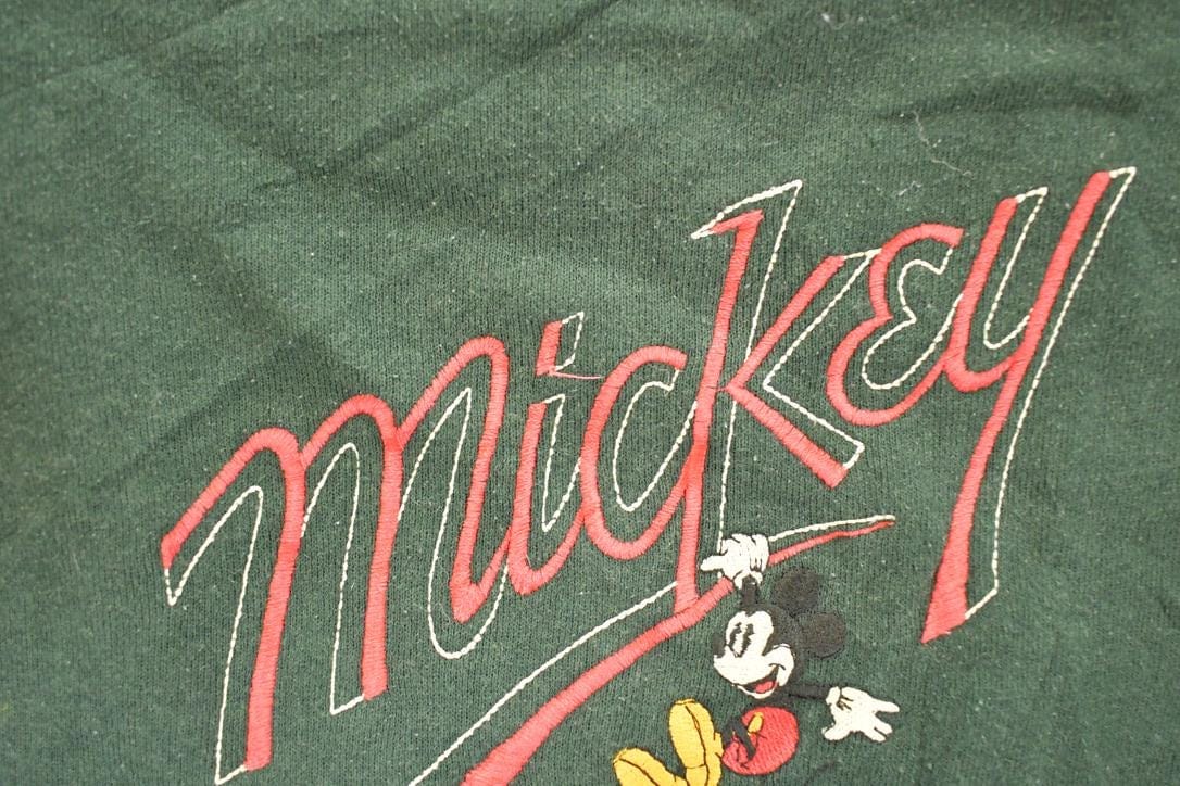 Vintage 1990s Mickey Mouse Embroidered Disney Crewneck Sweater Men's XL - Image 3