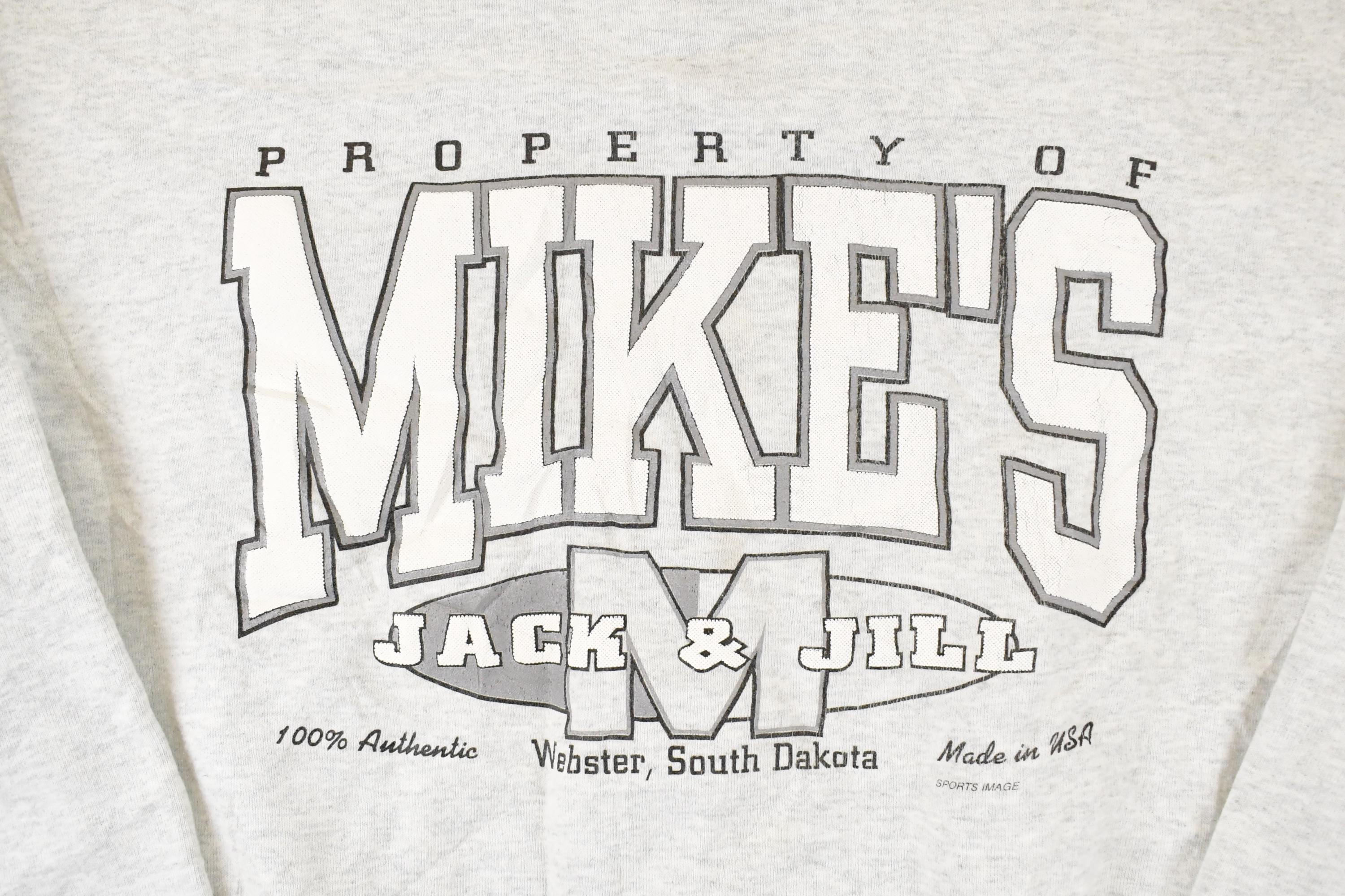 Vintage 1990s Mikes Jack N Jill Graphic Print Crewneck Sweatshirt Mens L - Image 3