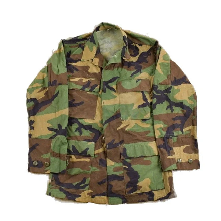 Vintage 1990s Military Camo Button Up Jacket Men's XS