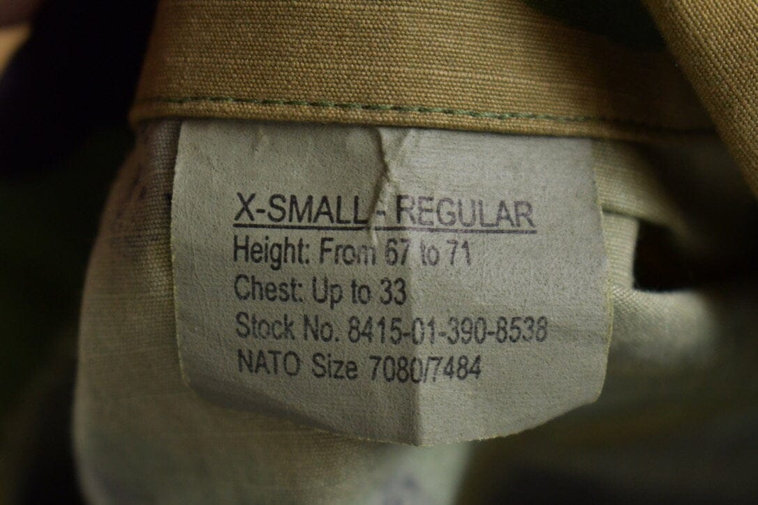 Vintage 1990s Military Camo Button Up Jacket Men's XS - Image 3