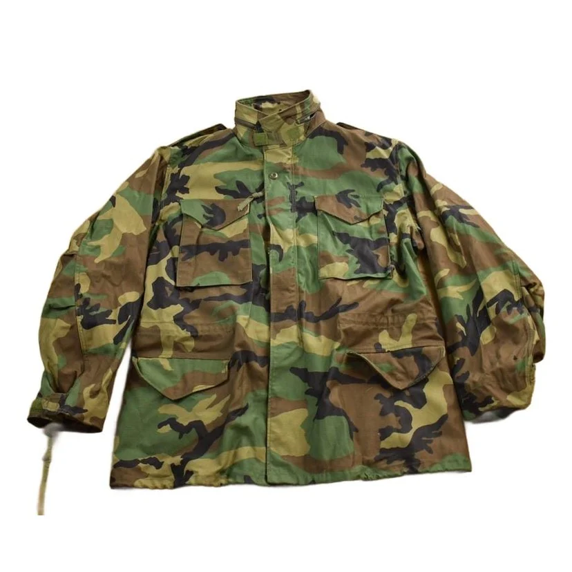 Vintage 1990s Military Camo Field Jacket Men's Large