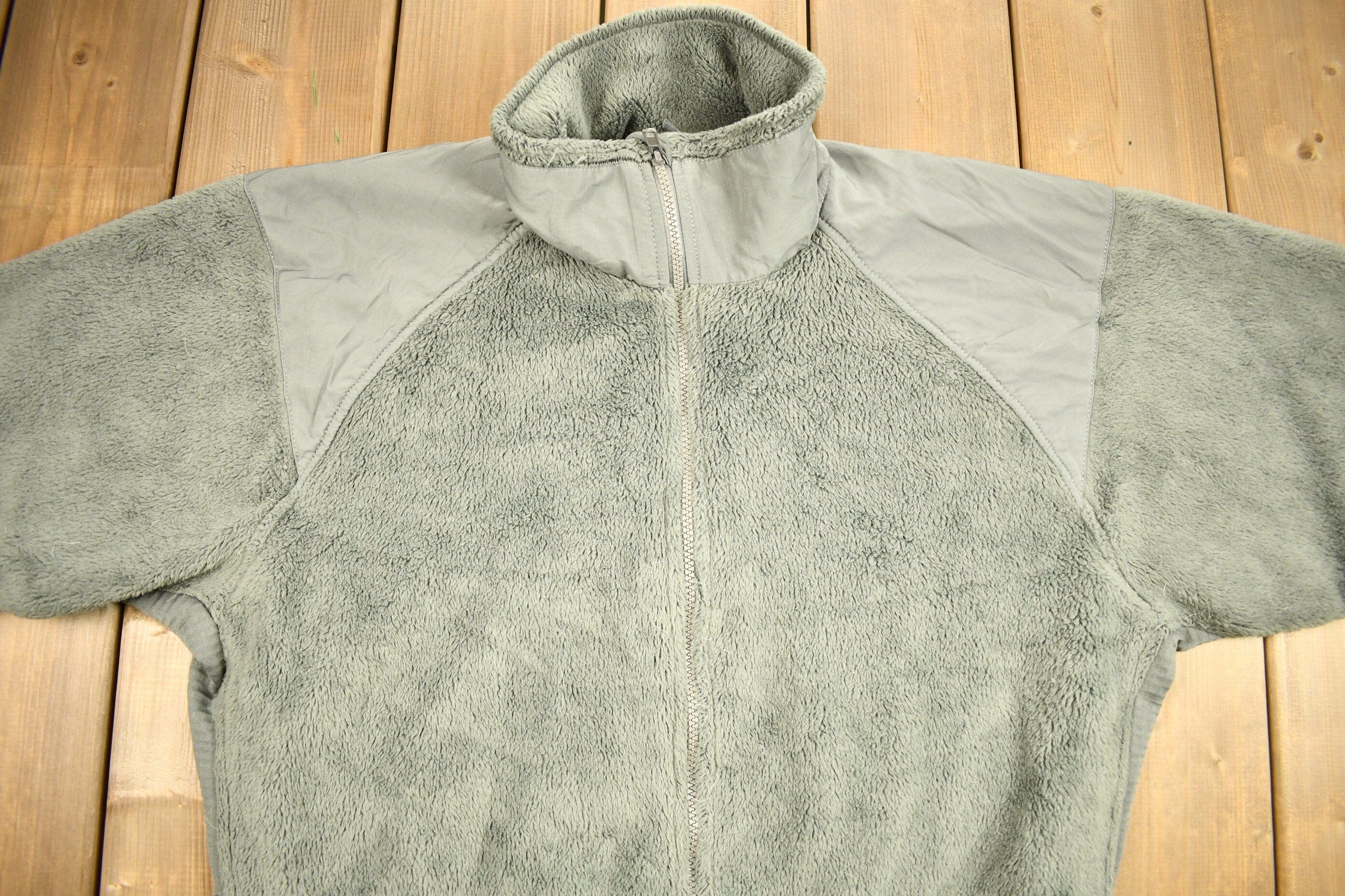 Vintage 1990s Military Cold Weather Polar Tec Fleece Sweater Men's L - Image 3
