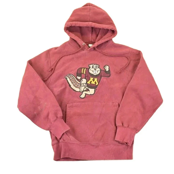 Vintage 1990s Minnesota Golden Gophers Cross Grain University Hoodie Sweater Mens S