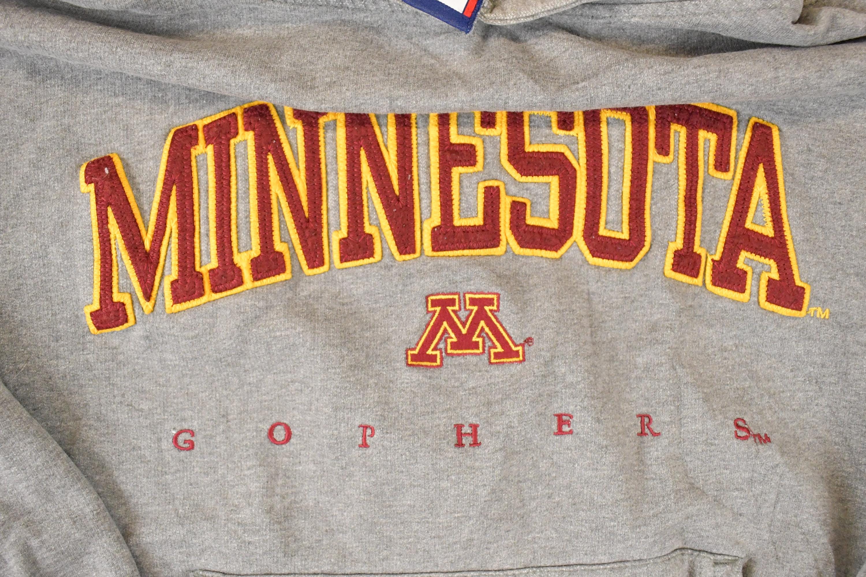 Vintage 1990s Minnesota Golden Gophers Embroidered Collegiate Sweatshirt Men's M - Image 3