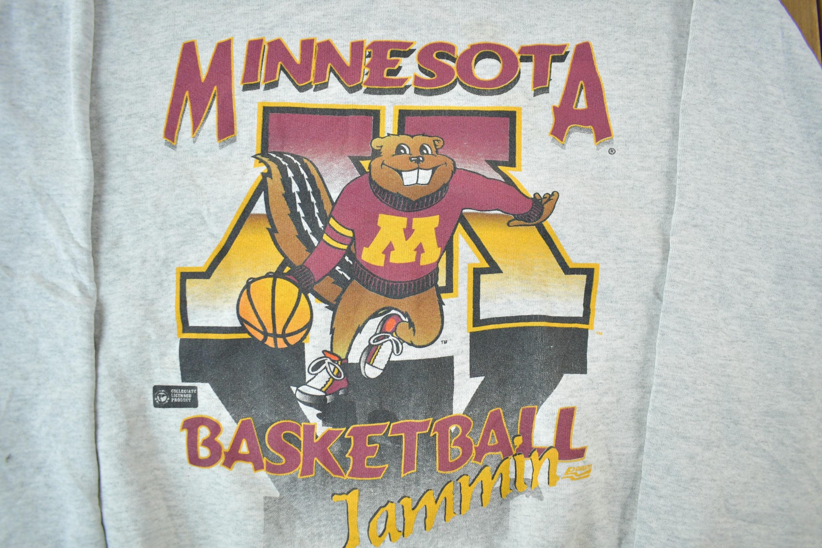 Vintage 1990s Minnesota Golden Gophers University Basketball Collegiate Crewneck Men's XL - Image 3