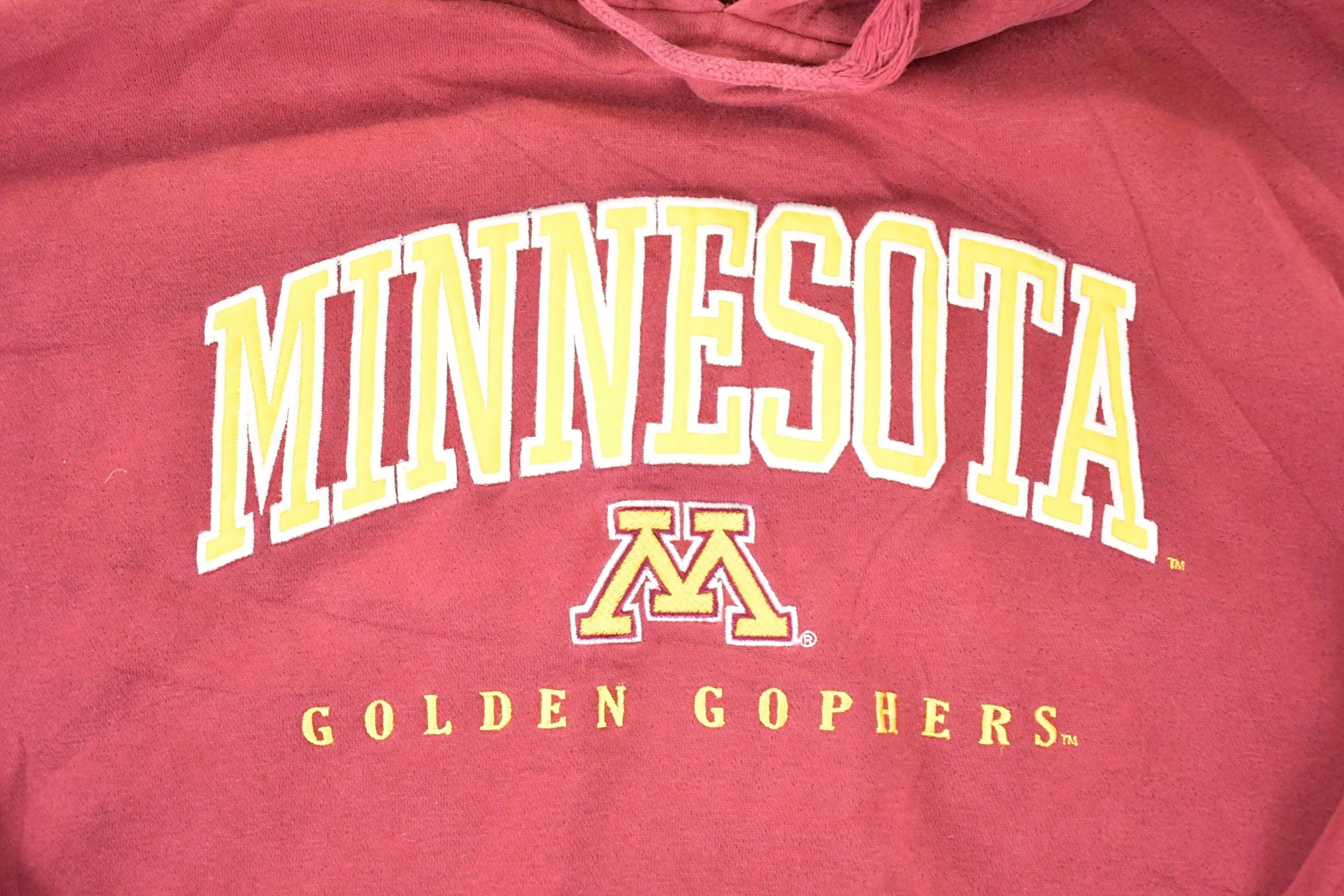 Vintage 1990s Minnesota Golden Gophers University Hoodie Mens L - Image 3