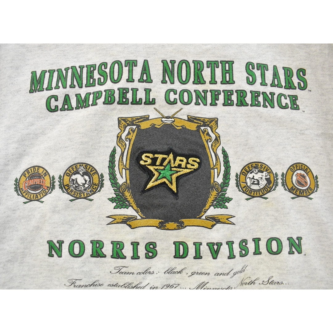 Vintage 1990s Minnesota North Stars NHL Crewneck Sweatshirt Men's Large - Image 3