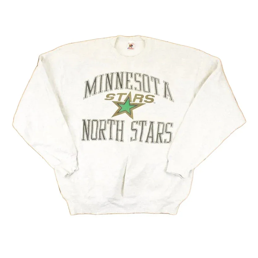 Vintage 1990s Minnesota North Stars NHL Hockey Crewneck Sweatshirt Mens XL