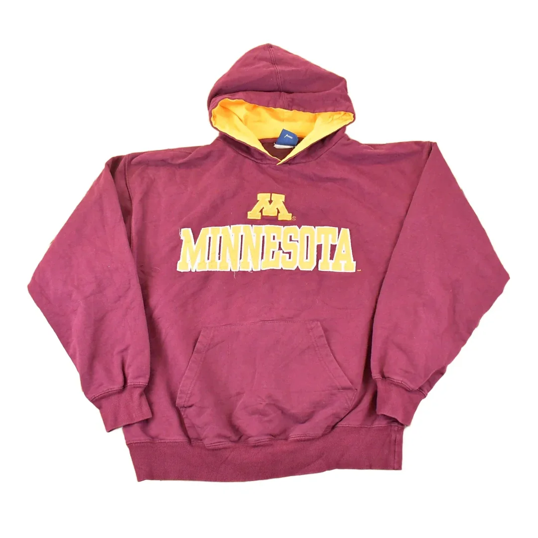Vintage 1990s Minnesota University Embroidered Hoodie Sweater Mens L