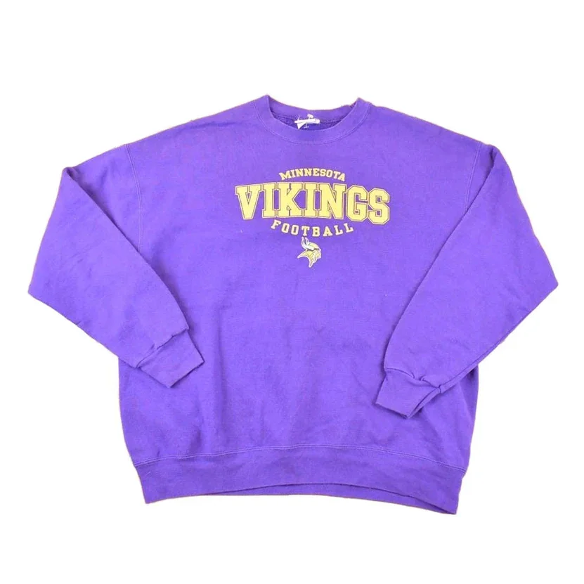 Vintage 1990s Minnesota Vikings NFL Crewneck Sweatshirt Men's XL