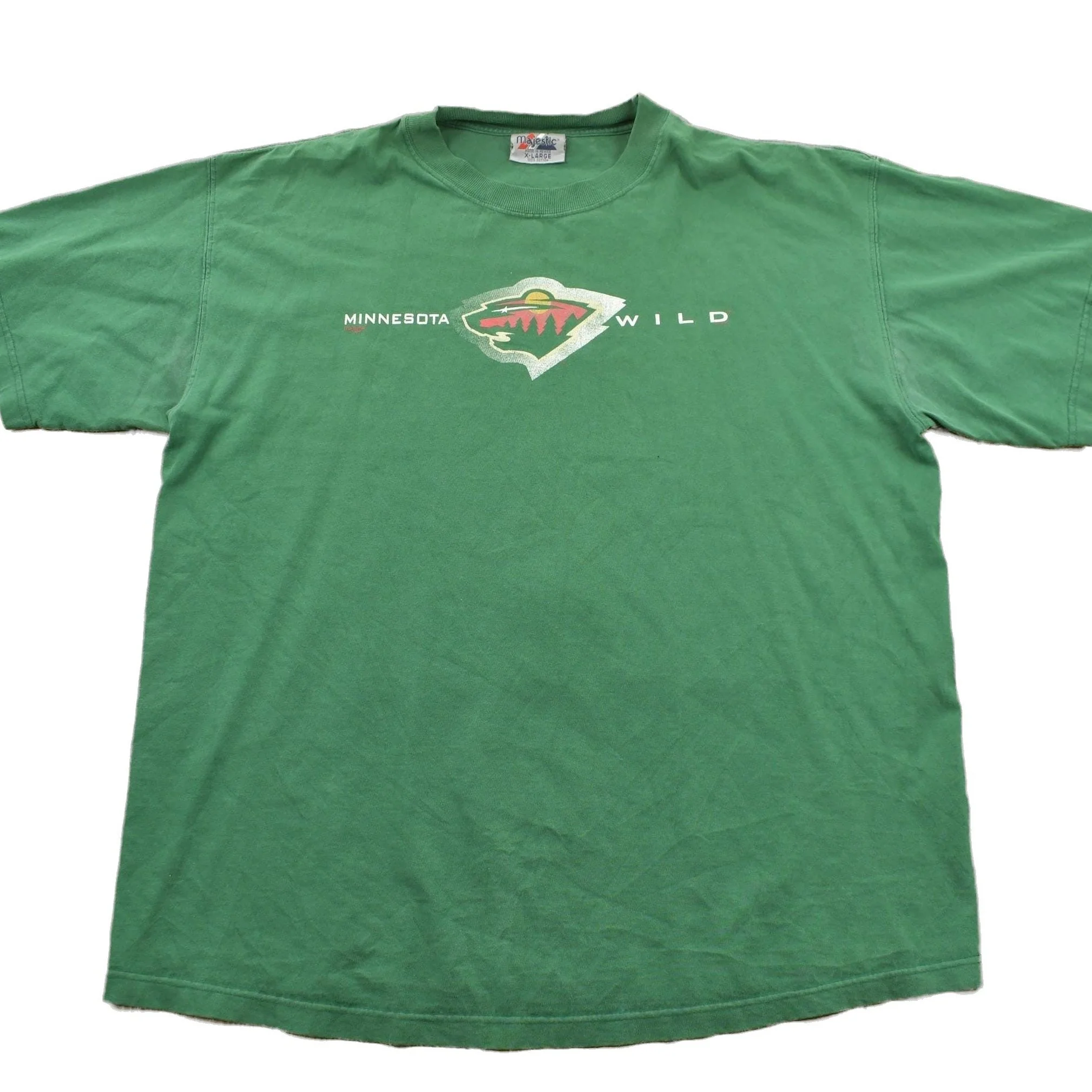 Vintage 1990s Minnesota Wild NHL Hockey Graphic T-Shirt Men's XL