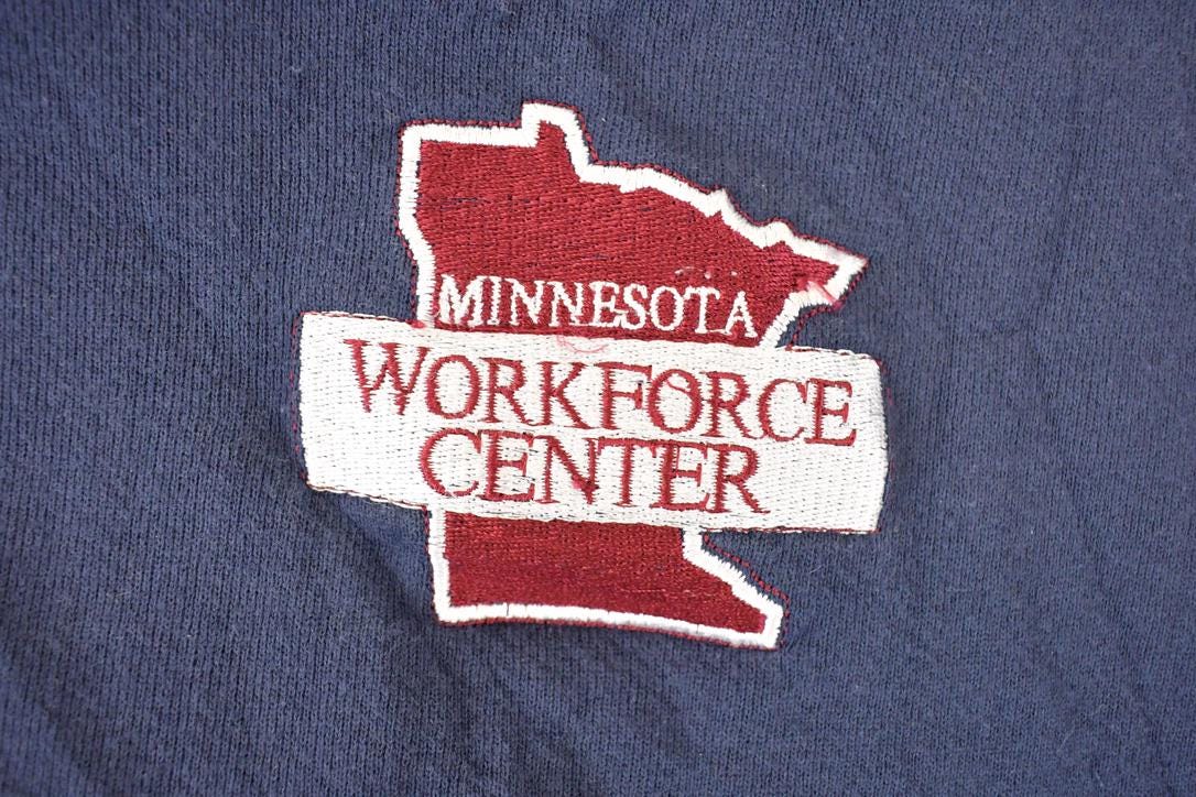 Vintage 1990s Minnesota Workforce Centre Heavyweight Crewneck Sweatshirt Men's XL - Image 3