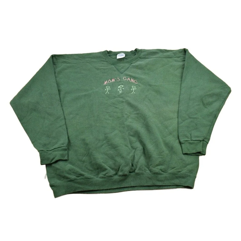 Vintage 1990s Mom's Gang Crewneck Sweater Men's XL