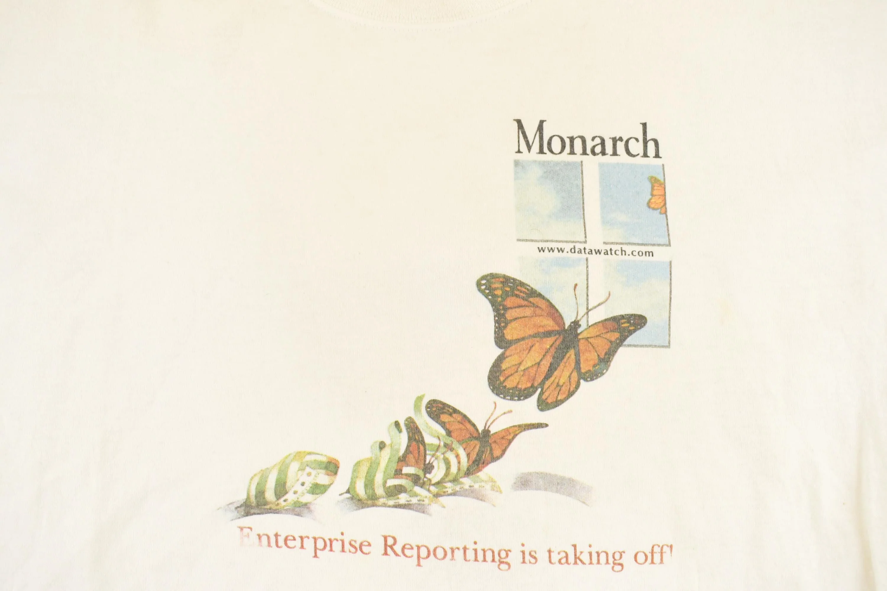 Vintage 1990's Monarch Butterfly Souvenir Travel T-Shirt Men's L - Image 3
