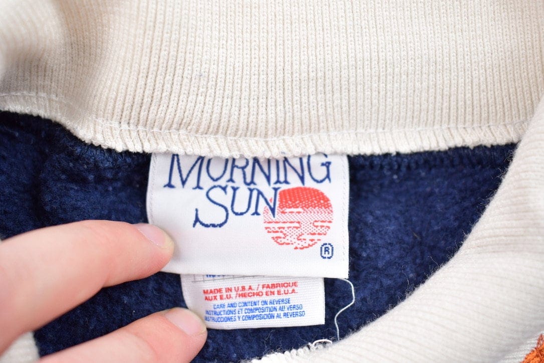 Vintage 1990s Morning Sun Floral Theme Crewneck Sweater - Image 3