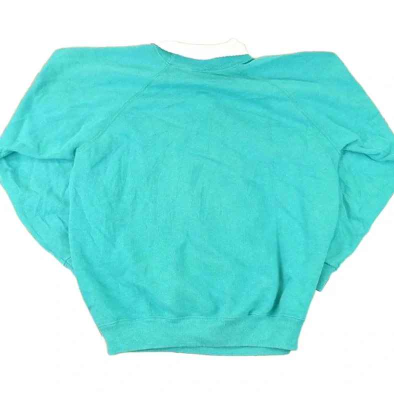 Vintage 1990s Morning Sun Hummingbird Graphic Print Collared Sweatshirt Women's L - Image 2