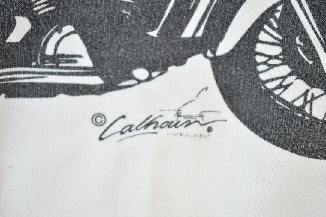 Vintage 1990s Motorcycle Santa Crewneck Sweatshirt Men's Large - Image 5
