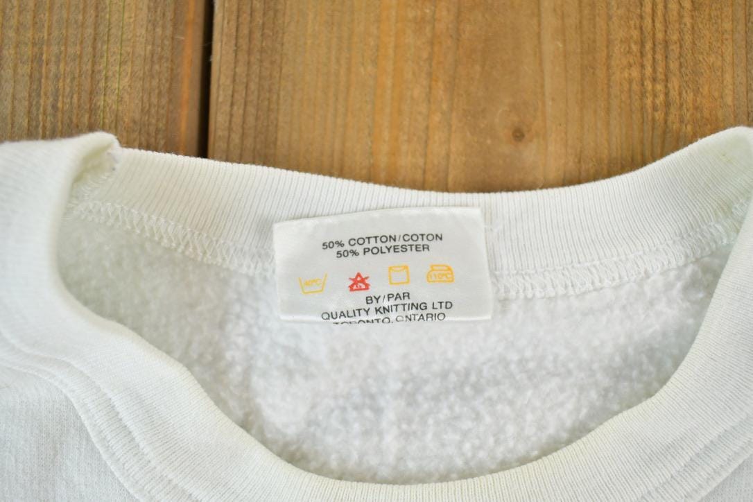 Vintage 1990s My Dog Outdoorsman Crewneck Sweatshirt Men's Medium - Image 4