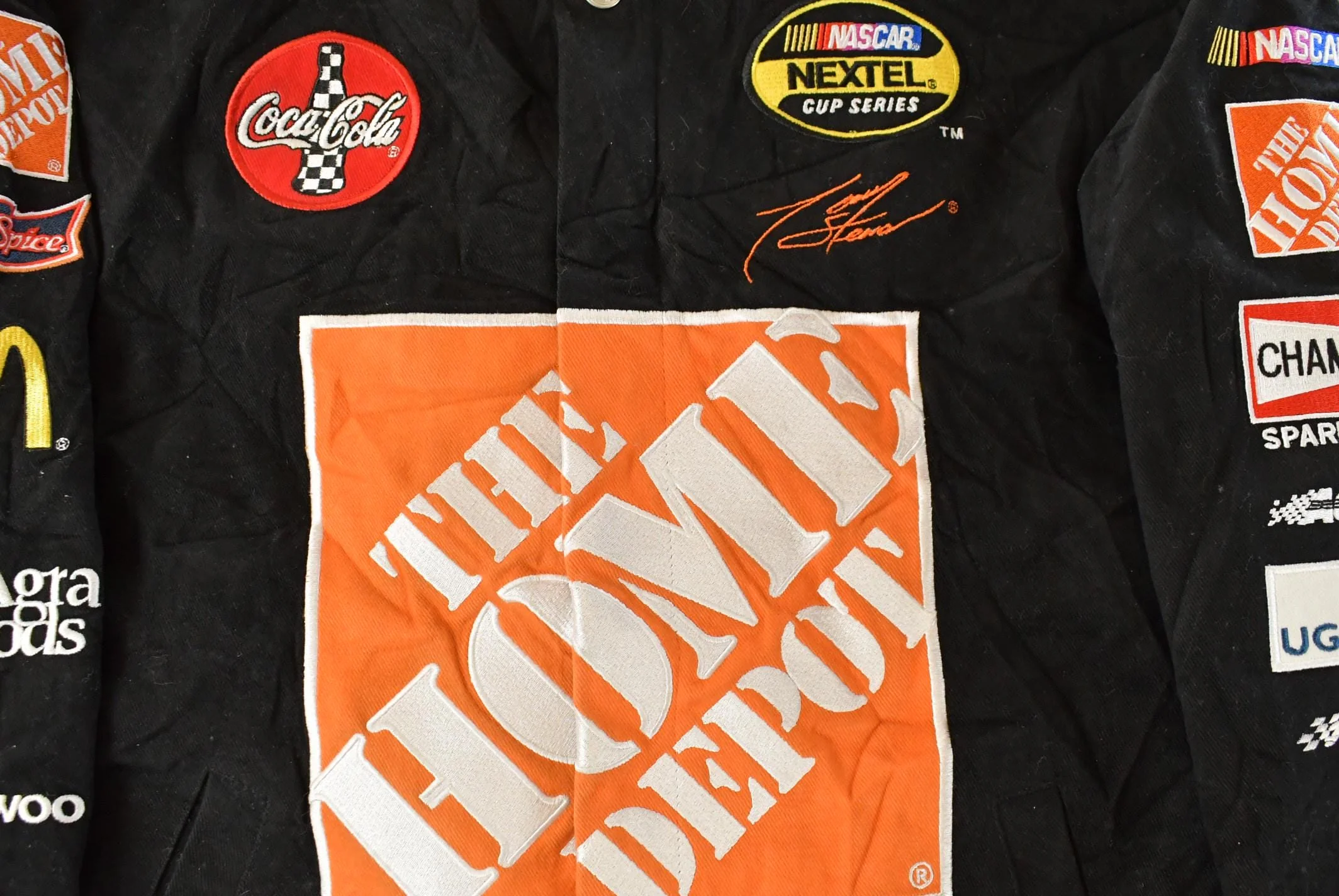 Vintage 1990s NASCAR Tony Stewart Home Depot Racing Jacket Men's M - Image 3