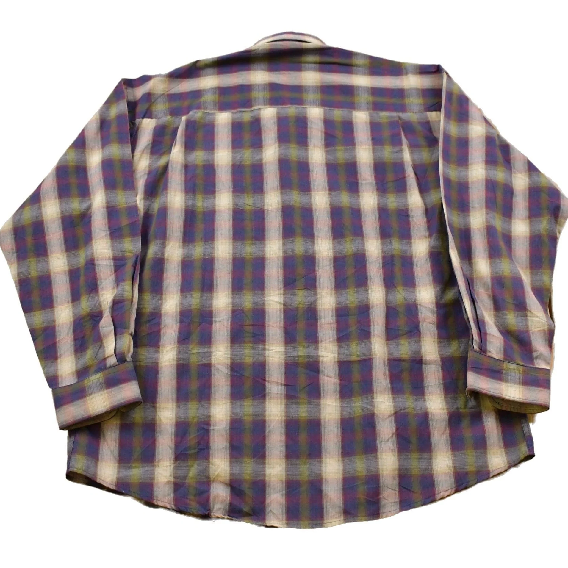 Vintage 1990s Natural Issue Plaid Button Up Shirt Men's XL - Image 2