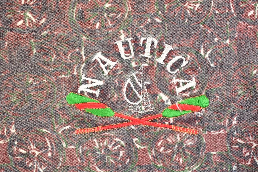 Vintage 1990s Nautica Boating Quarter Button Shirt Men's M - Image 3