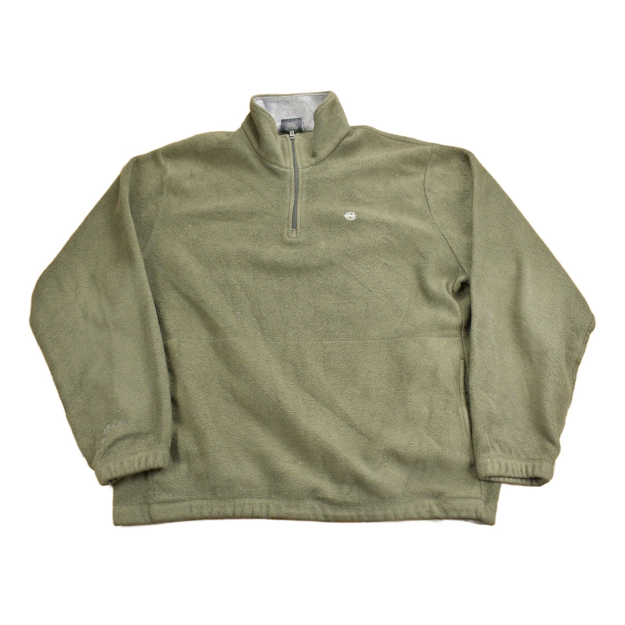 Vintage 1990s Nautica Competition Quarter Zip Fleece Sweater