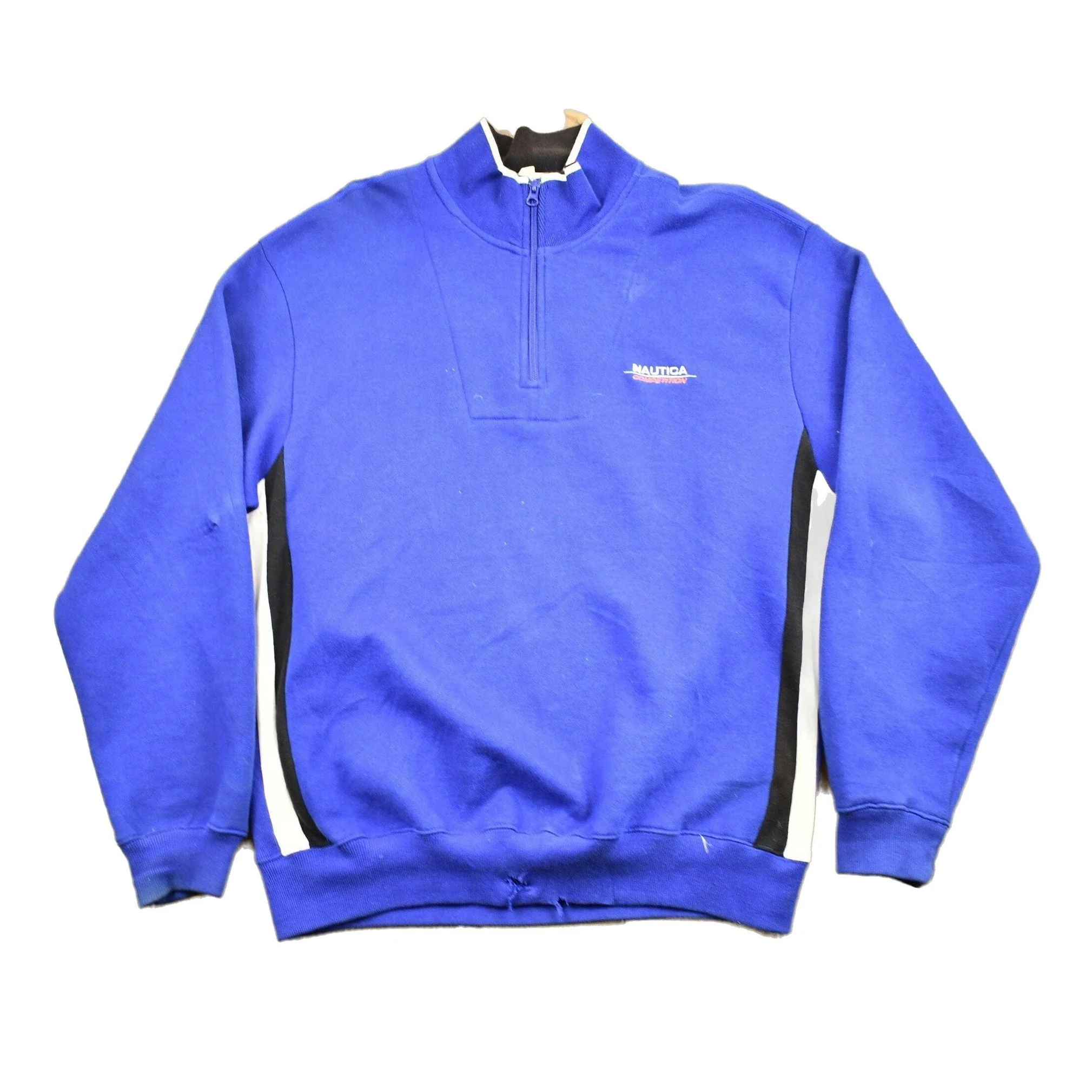 Vintage 1990s Nautica Competition Quarter Zip Sweatshirt Men's Large