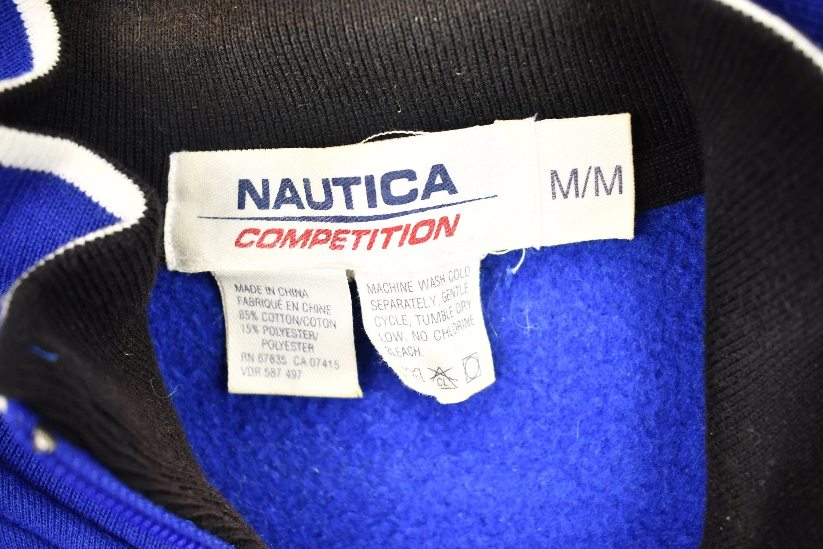 Vintage 1990s Nautica Competition Quarter Zip Sweatshirt Men's Large - Image 7