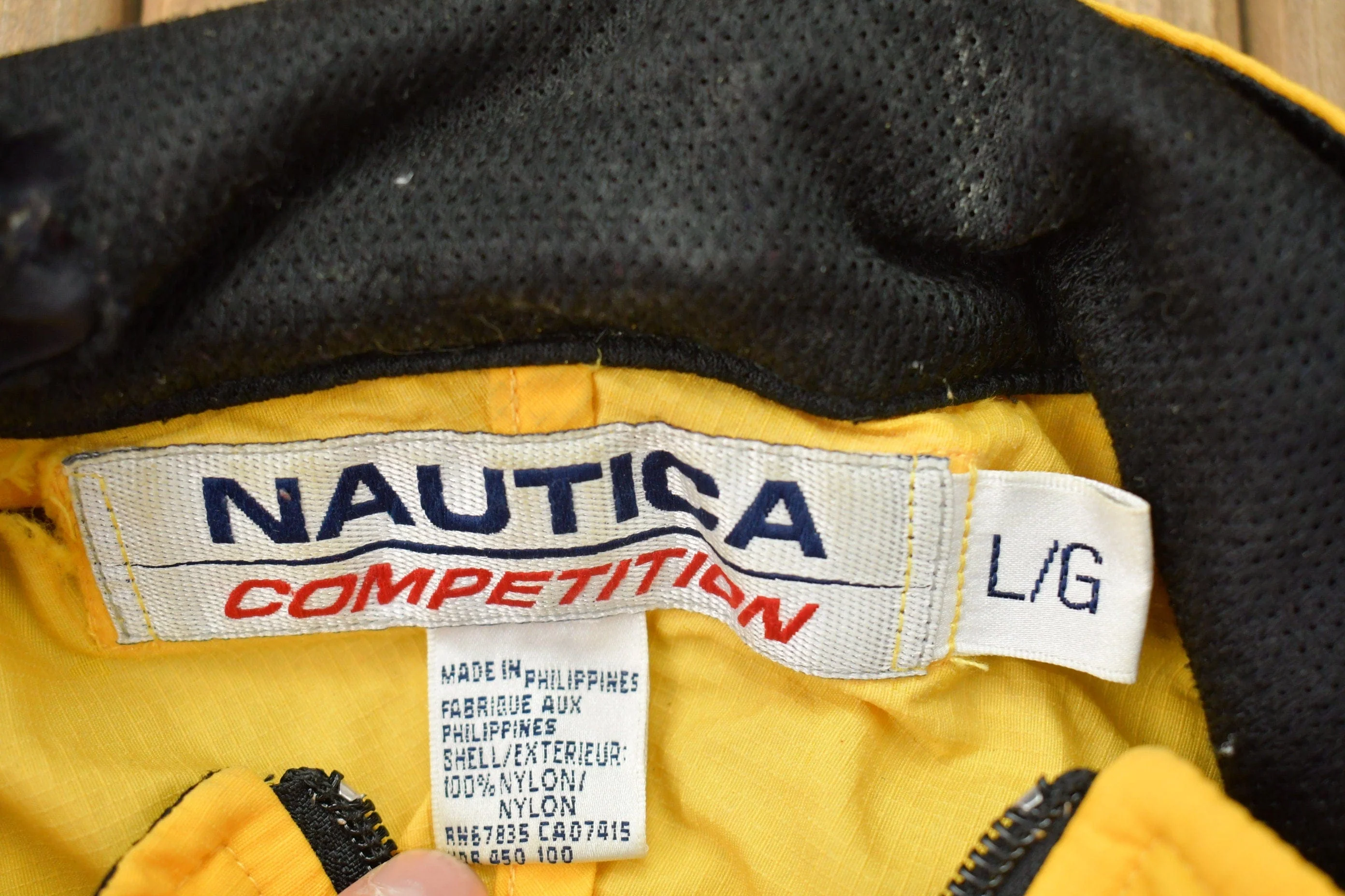 Vintage 1990s Nautica Competition Sailing Windbreaker Jacket Men's Large - Image 4