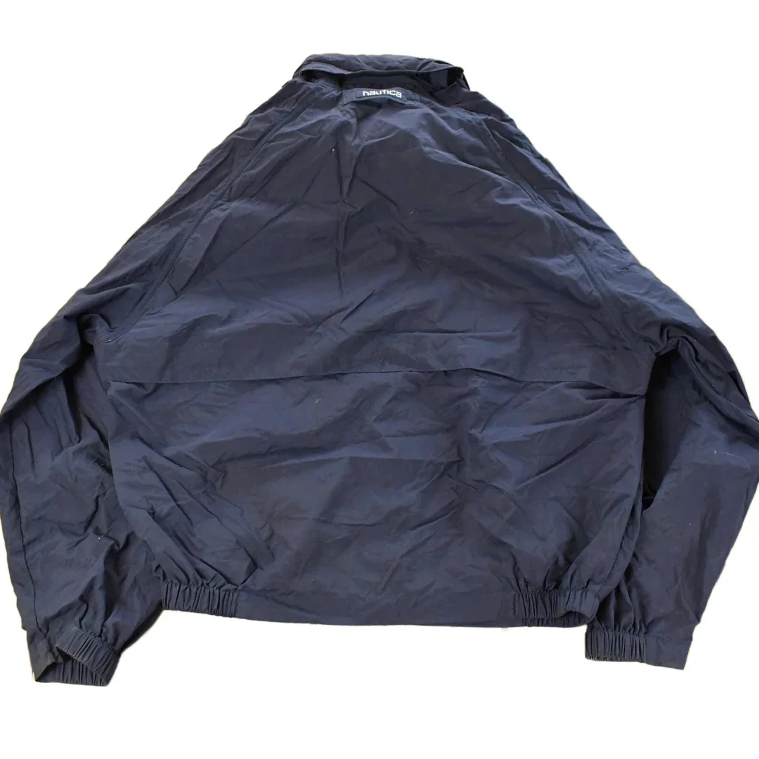 Vintage 1990s Nautica Full Zip Windbreaker Jacket Men's Medium - Image 2