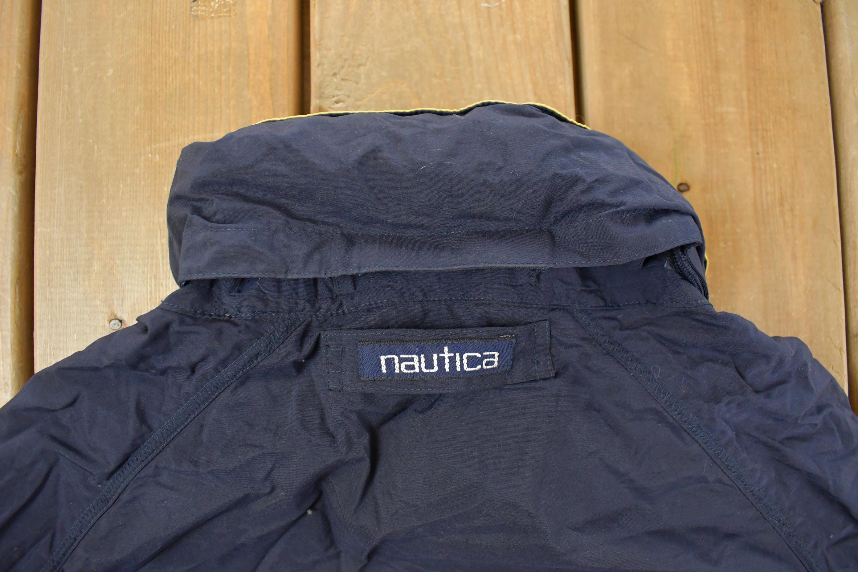 Vintage 1990s Nautica Full Zip Windbreaker Jacket Men's Medium - Image 6