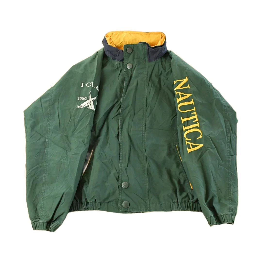 Vintage 1990s Nautica Full Zip Windbreaker Jacket Youth Large